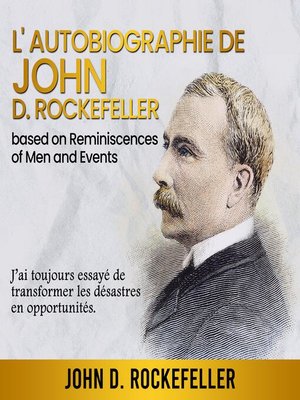 cover image of Autobiographie de John D. Rockefeller